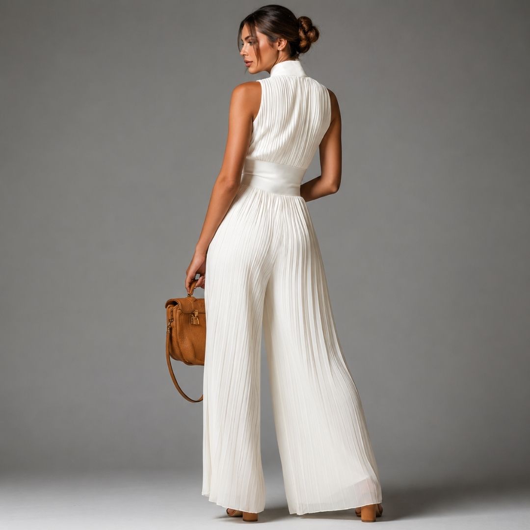 Riviera | Enterizo Blanco Elegante con Escote en V
