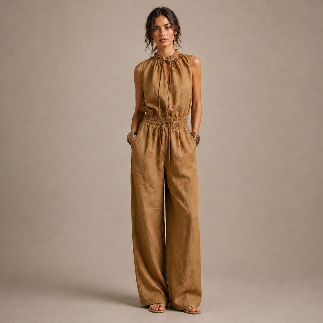 Riviera | Enterizo Caqui con Cuello Alto